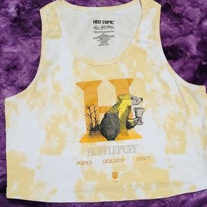 Hufflepuff cropped tank too